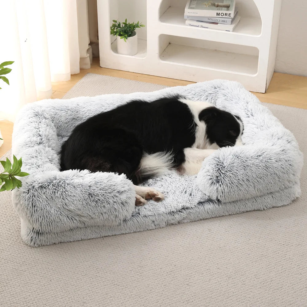 Rectangle Plush Dog Bed