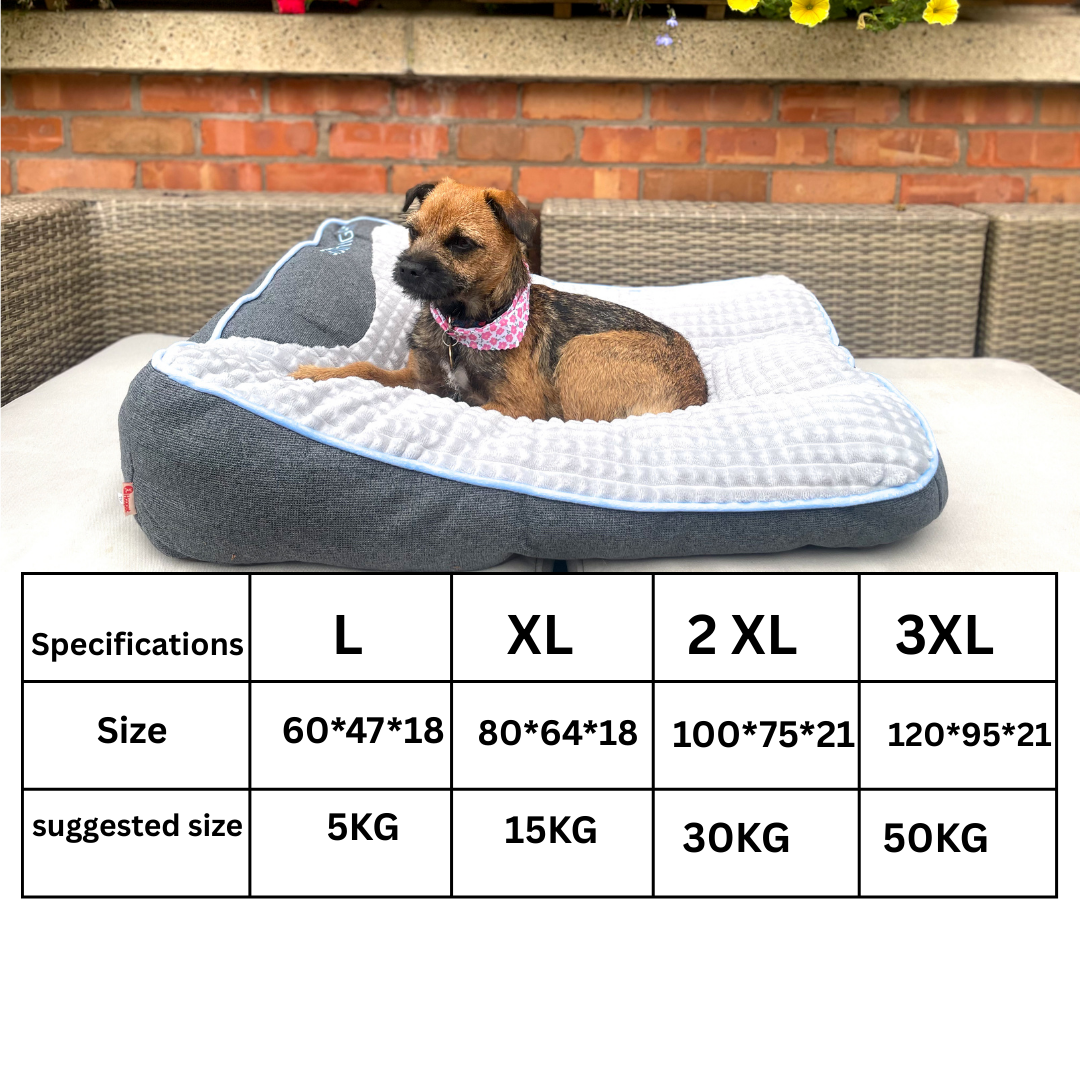 calming dog cushion with head thickened design