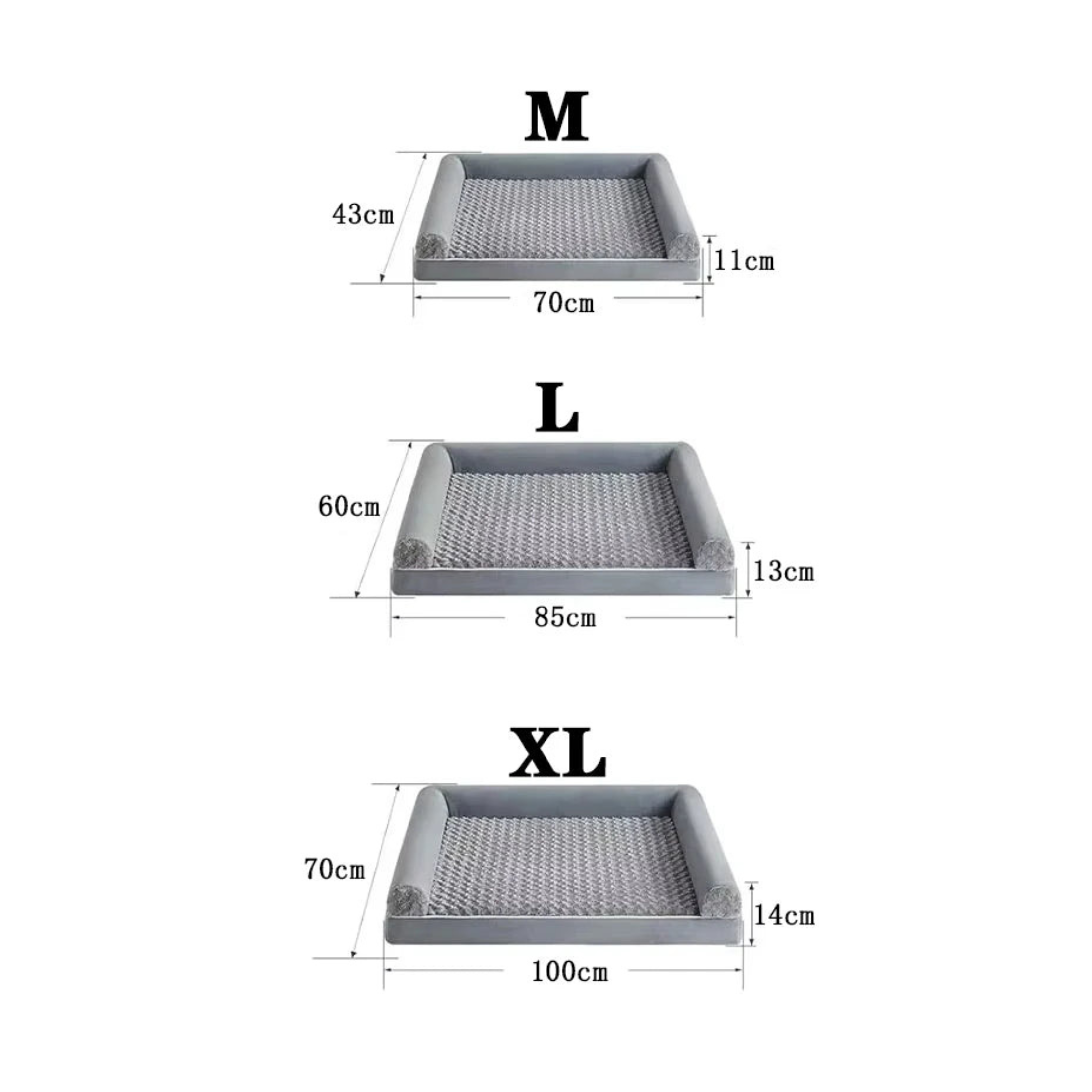 Luxury Orthopaedic Dog Bed with Memory Foam